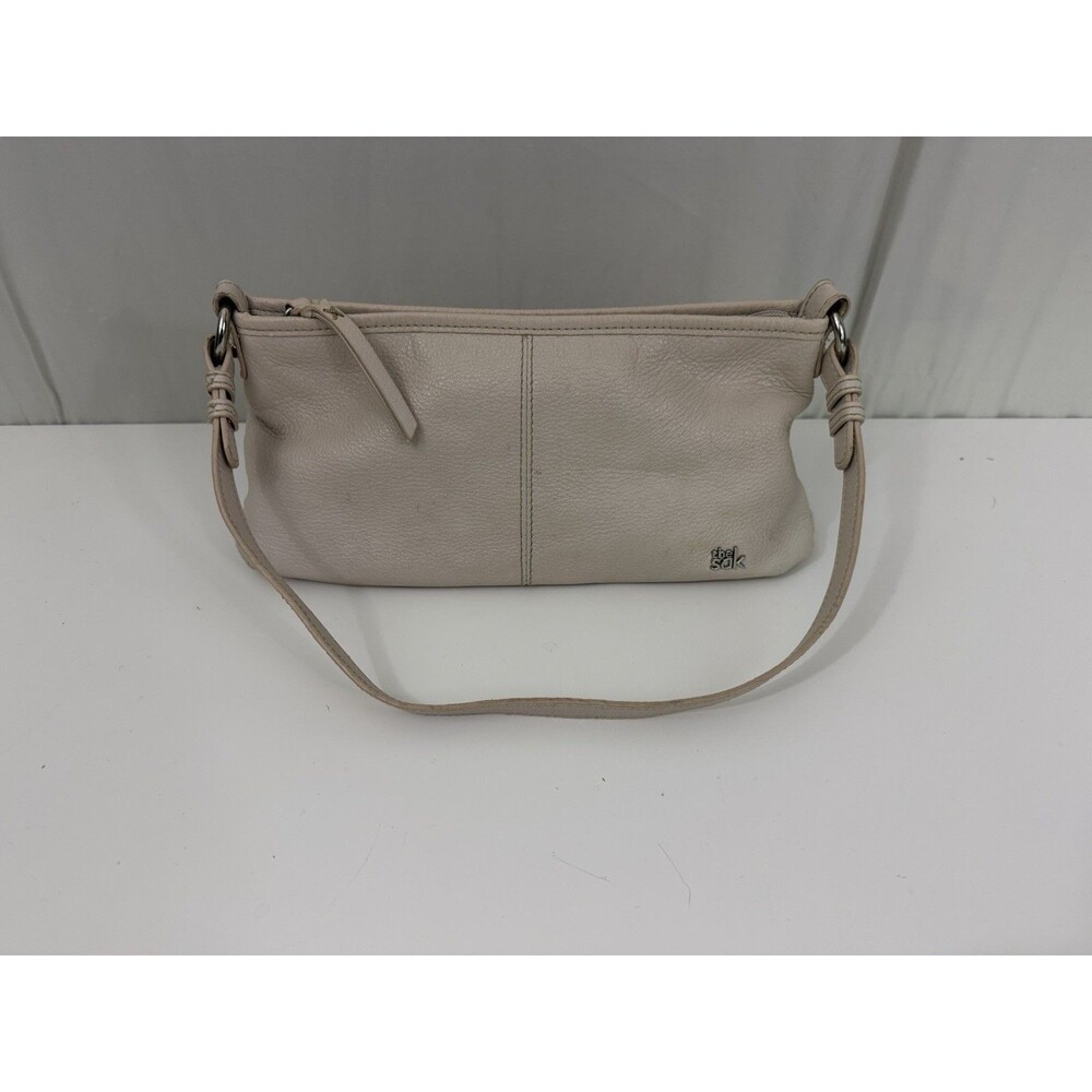 The Sak Y2K Small Hobo Shoulder Purse Bag White Leather Slouchy Model Off Duty